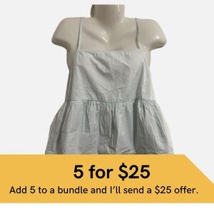 Selected Femme Light Blue Spaghetti Strap Top